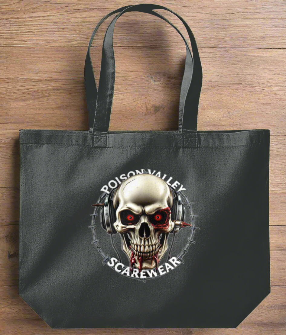 TOTE BAG WITH POISON VALLEY SCAREWEAR LOGO