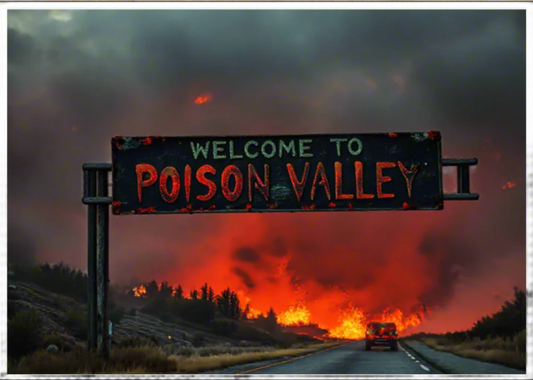 "WELCOME TO POISON VALLEY" ART PRINT