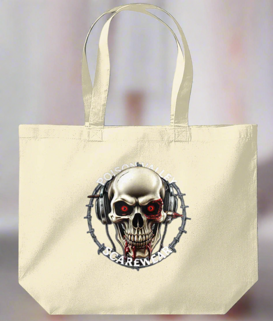 TOTE BAG WITH POISON VALLEY SCAREWEAR LOGO