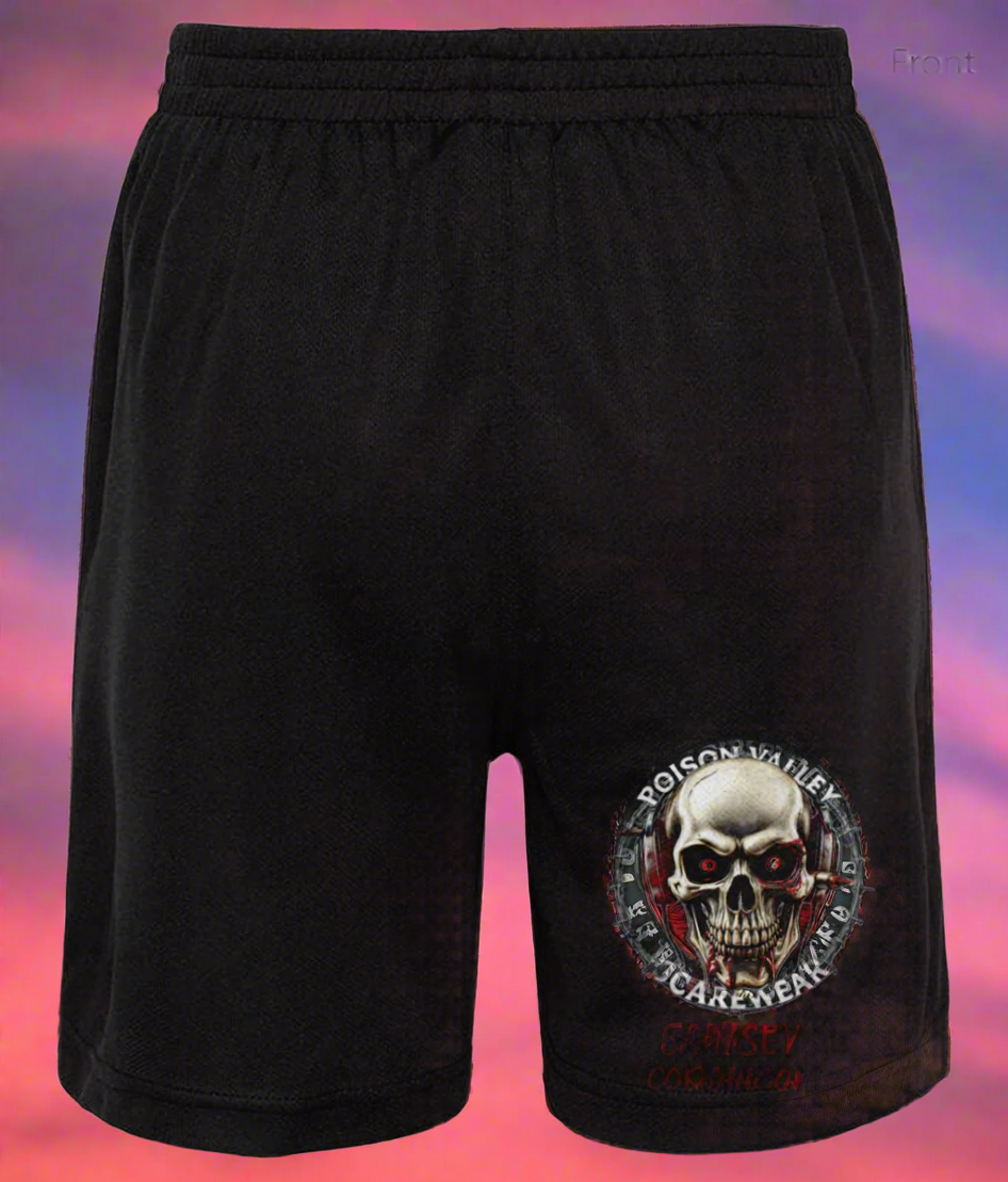 SHORTS "POISON VALLEY SCAREWEAR LOGO"